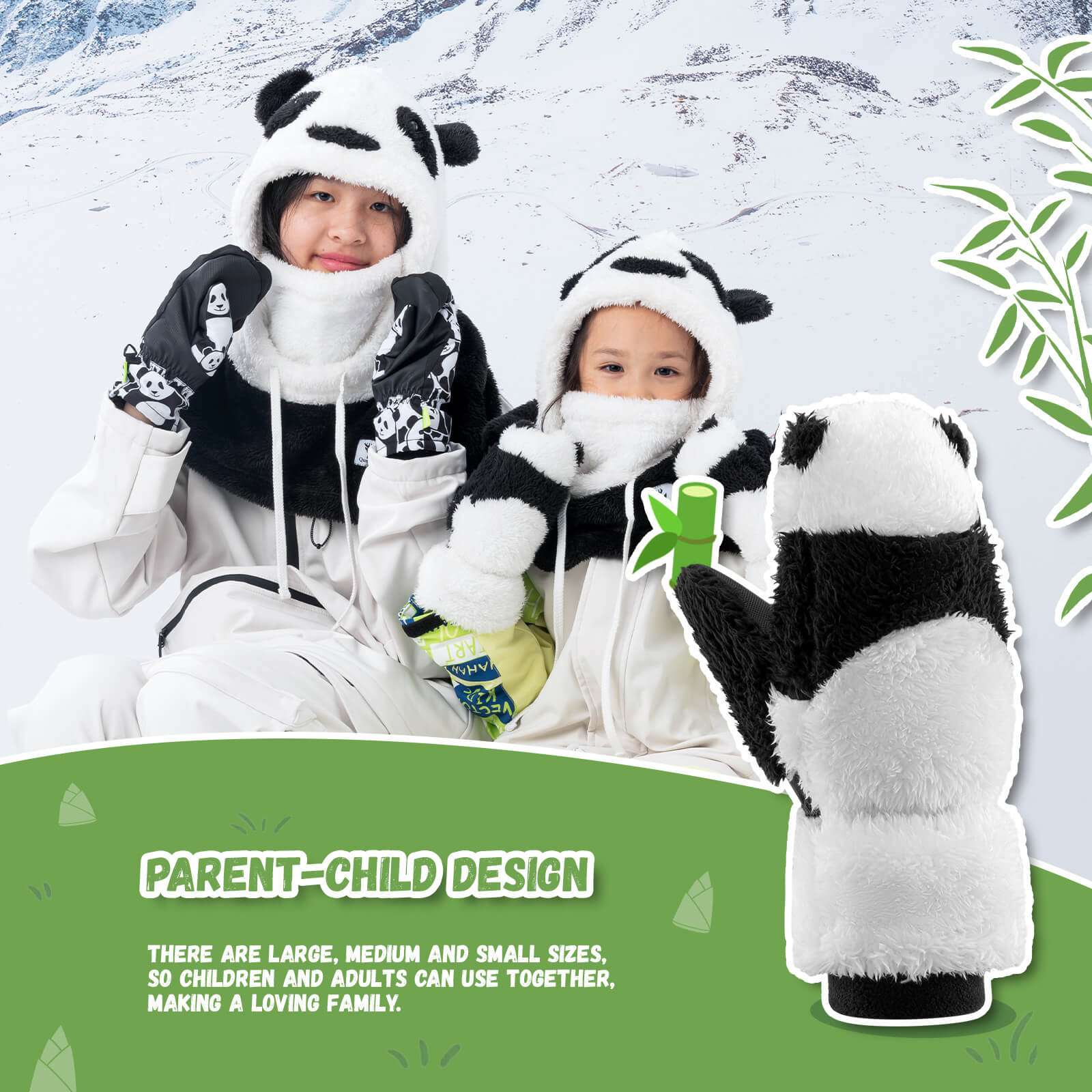 Panda Ski Gloves - Image 6