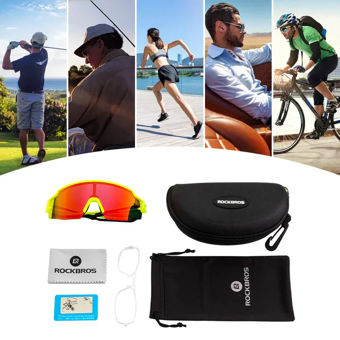 Polarized Cycling Sunglasses UV Protection Sports Eyewear - Image 22