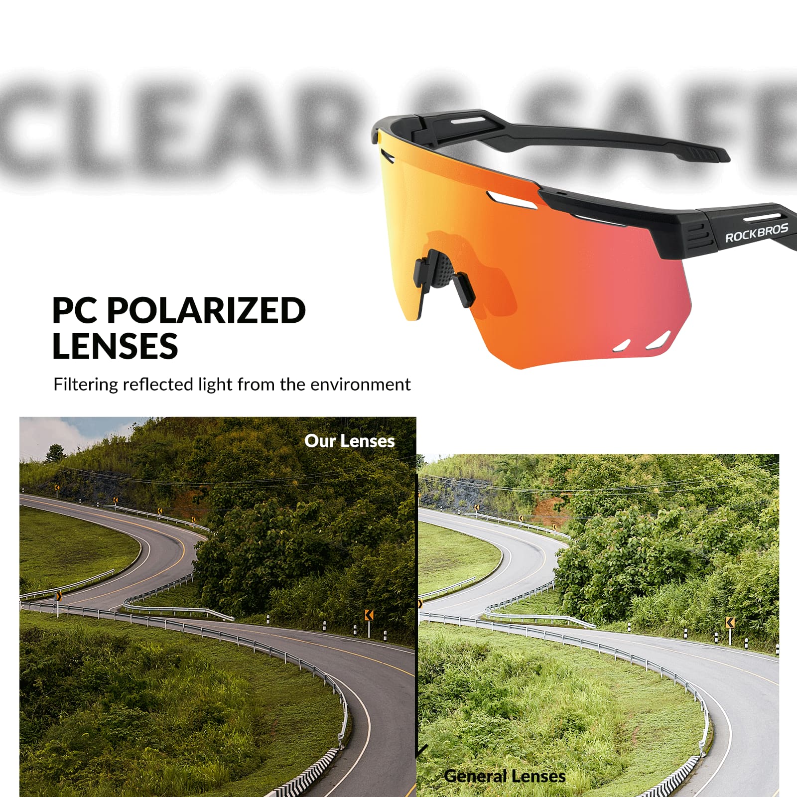 Polarized Windproof Cycling Glasses - Image 3