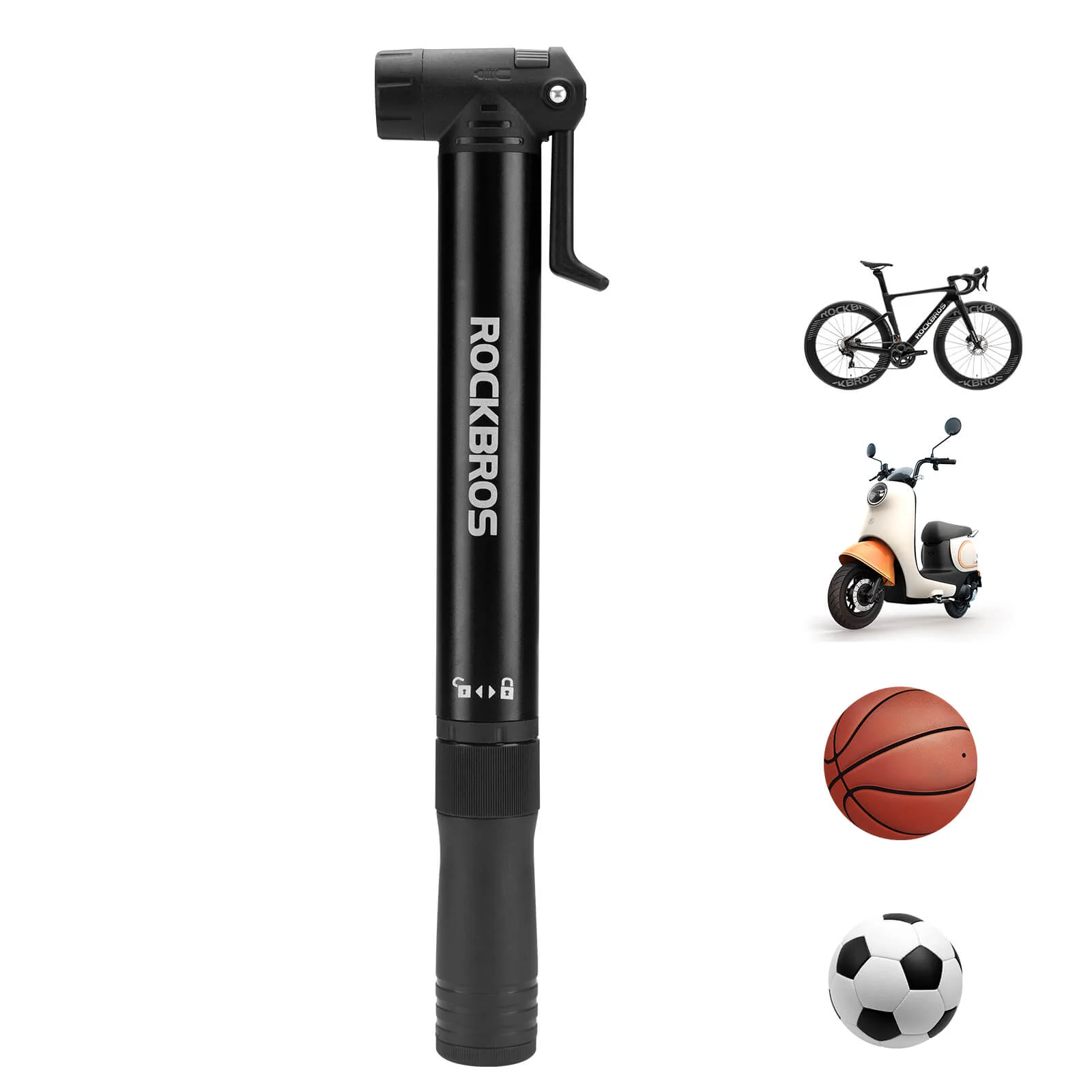 Portable Bike Pump - 80 PSI High Pressure - Image 4
