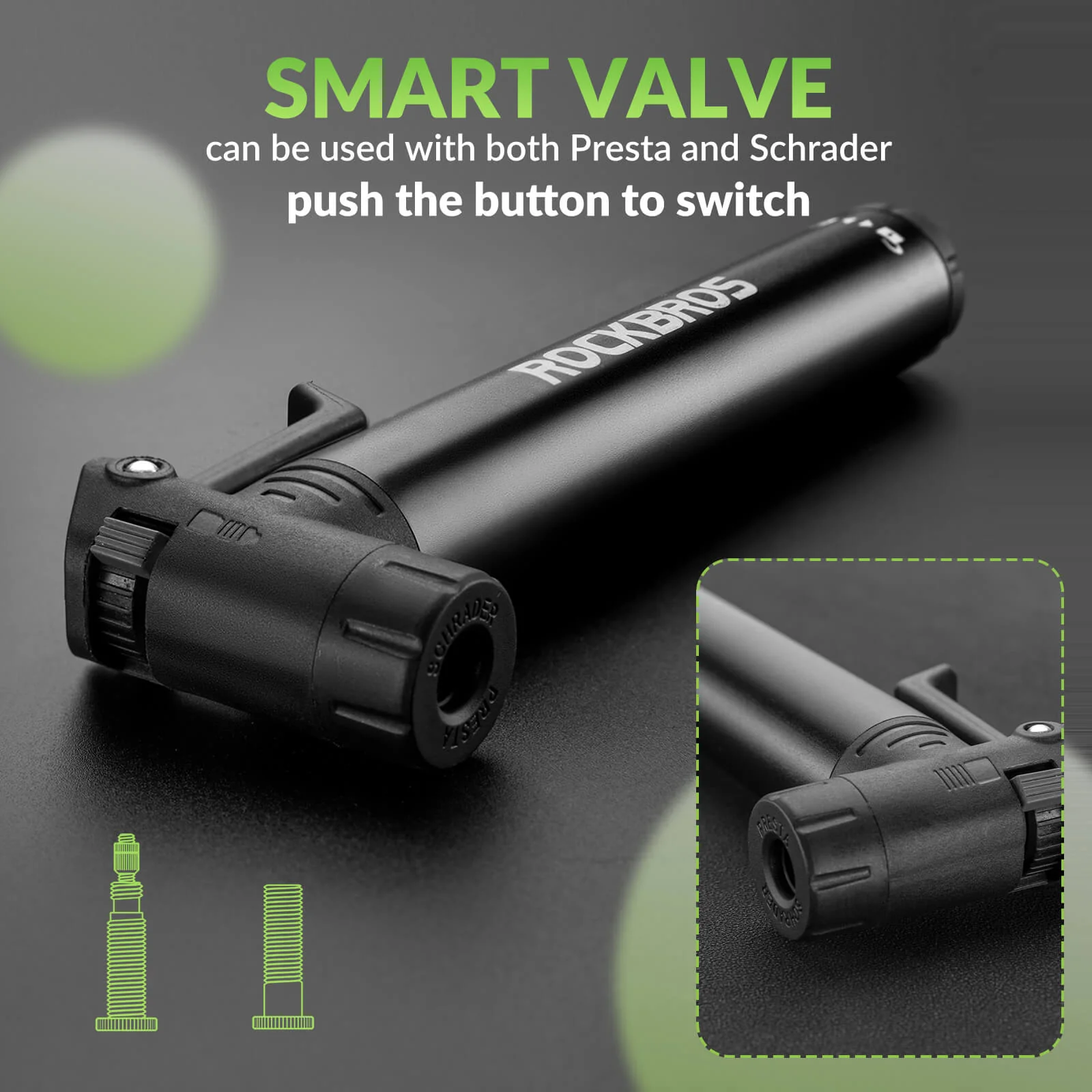 Portable Bike Pump - 80 PSI High Pressure - Image 7