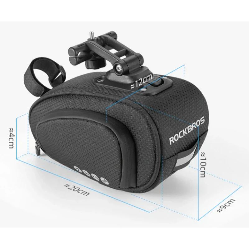 Quick-Release 500D Bike Saddle Bag - Image 2