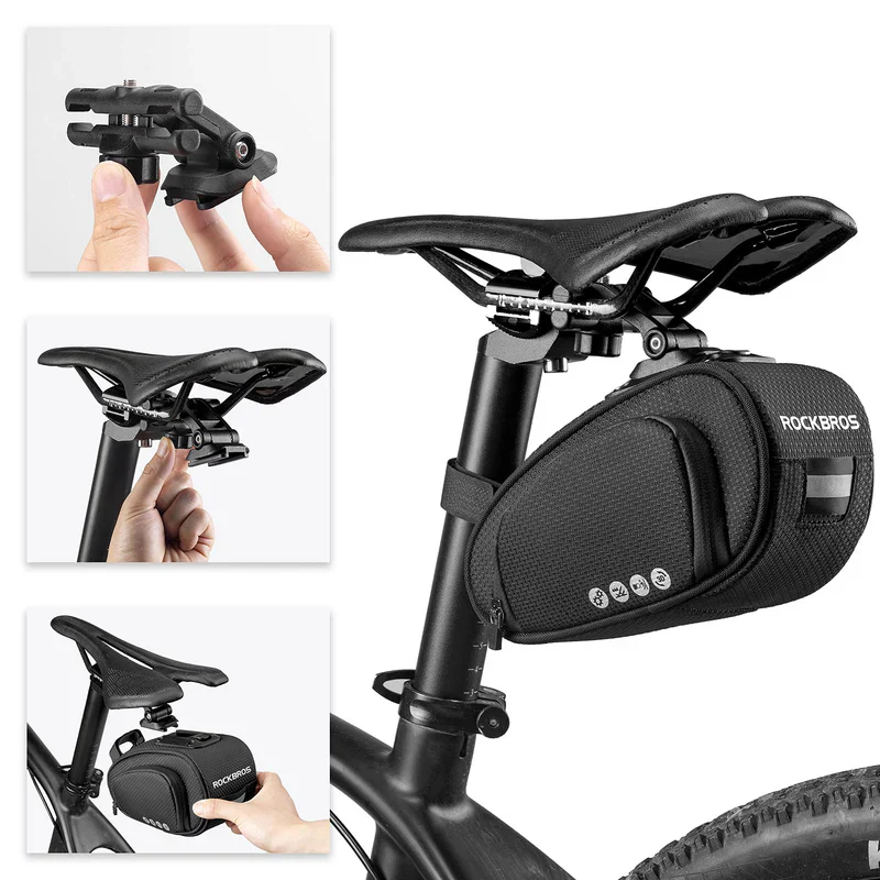 Quick-Release 500D Bike Saddle Bag - Image 3