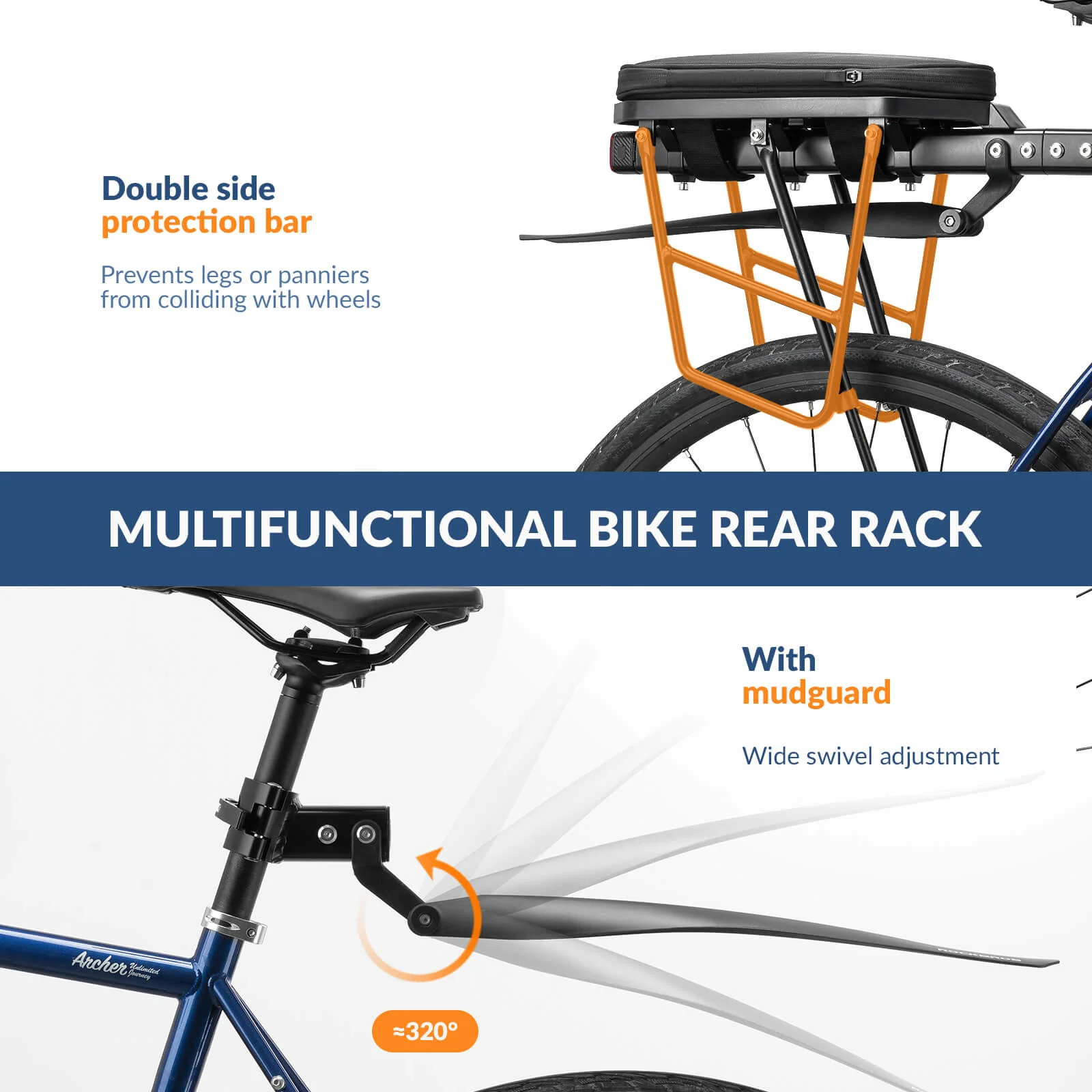 Quick Release Bike Rear Rack - Image 4