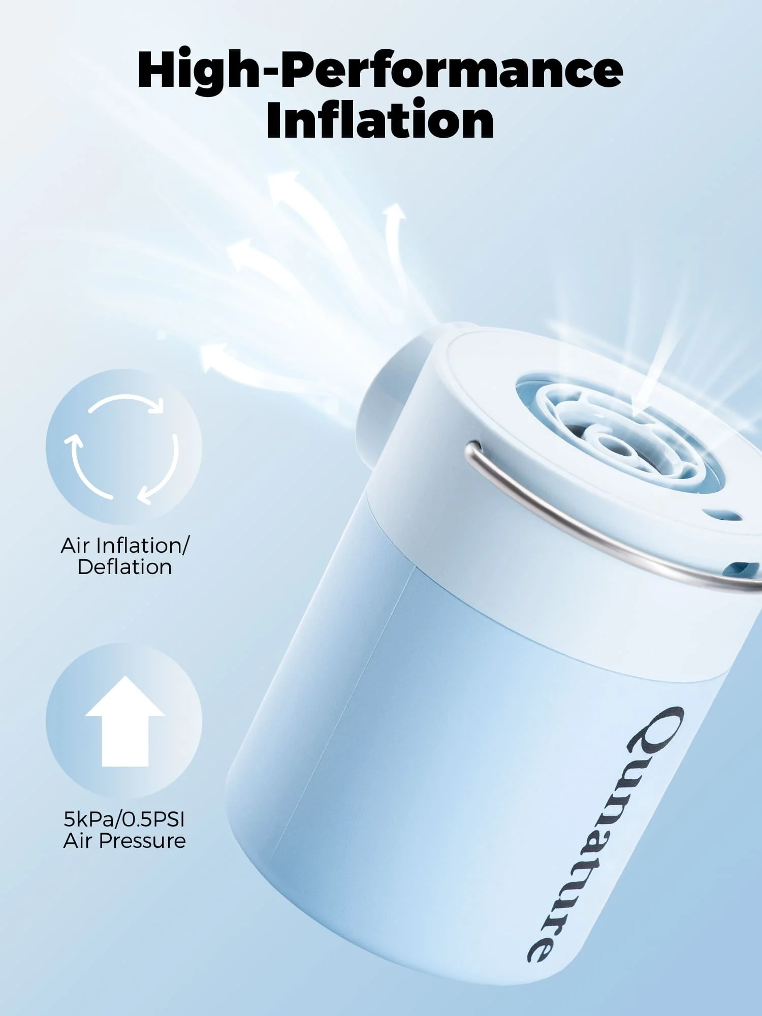 Qunature Mini Electric Air Pump for Camping & Outdoor Gear - Image 17