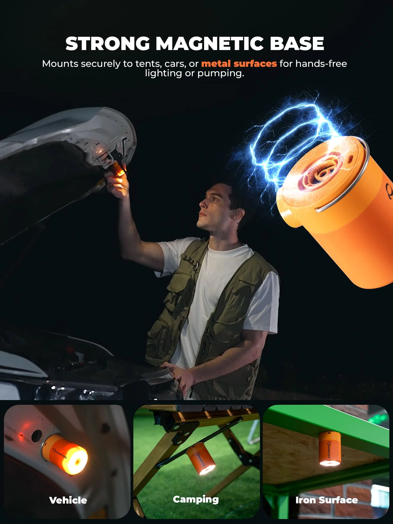 Qunature Mini Electric Air Pump for Camping & Outdoor Gear - Image 25