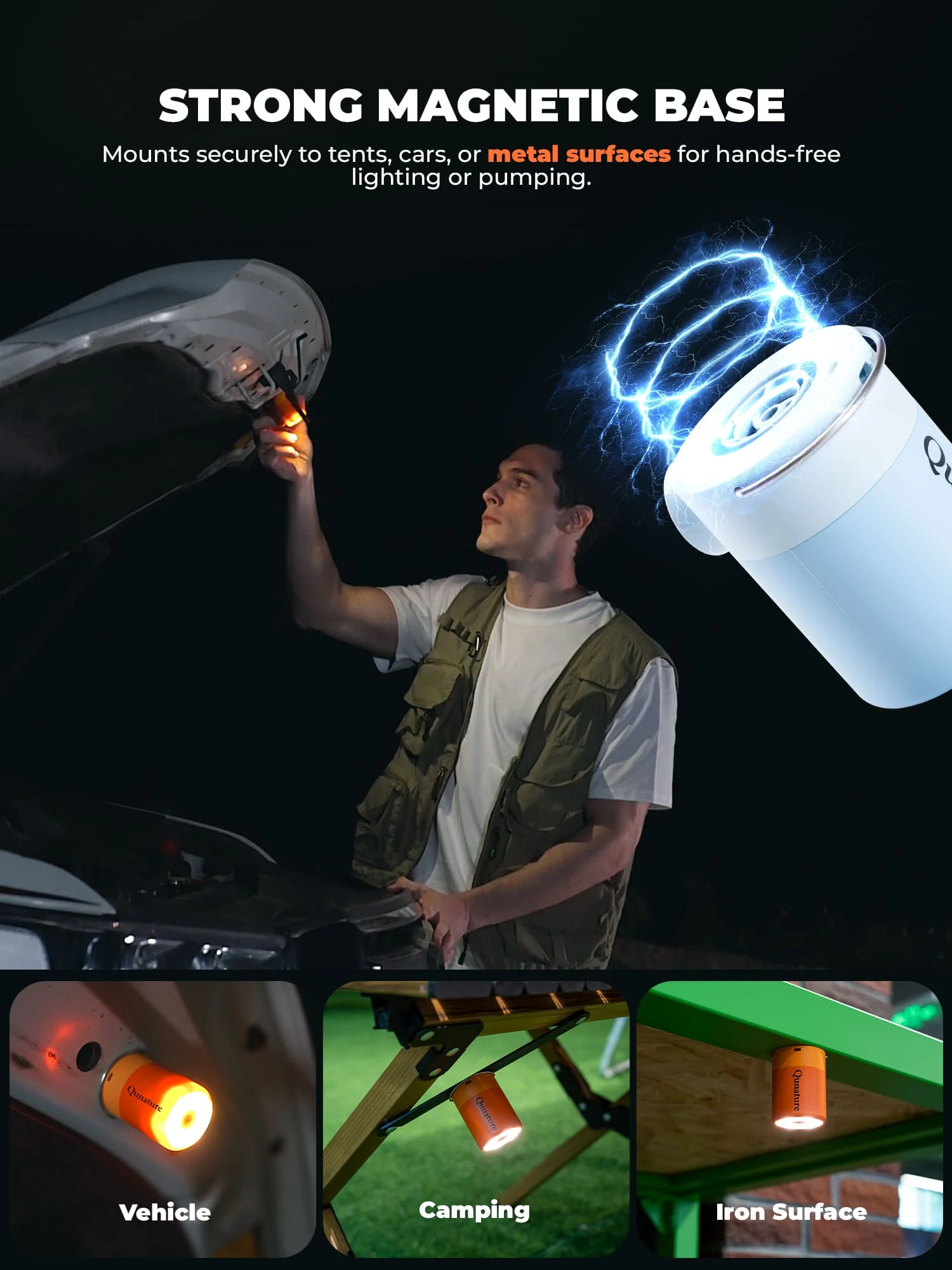 Qunature Mini Electric Air Pump for Camping & Outdoor Gear - Image 26