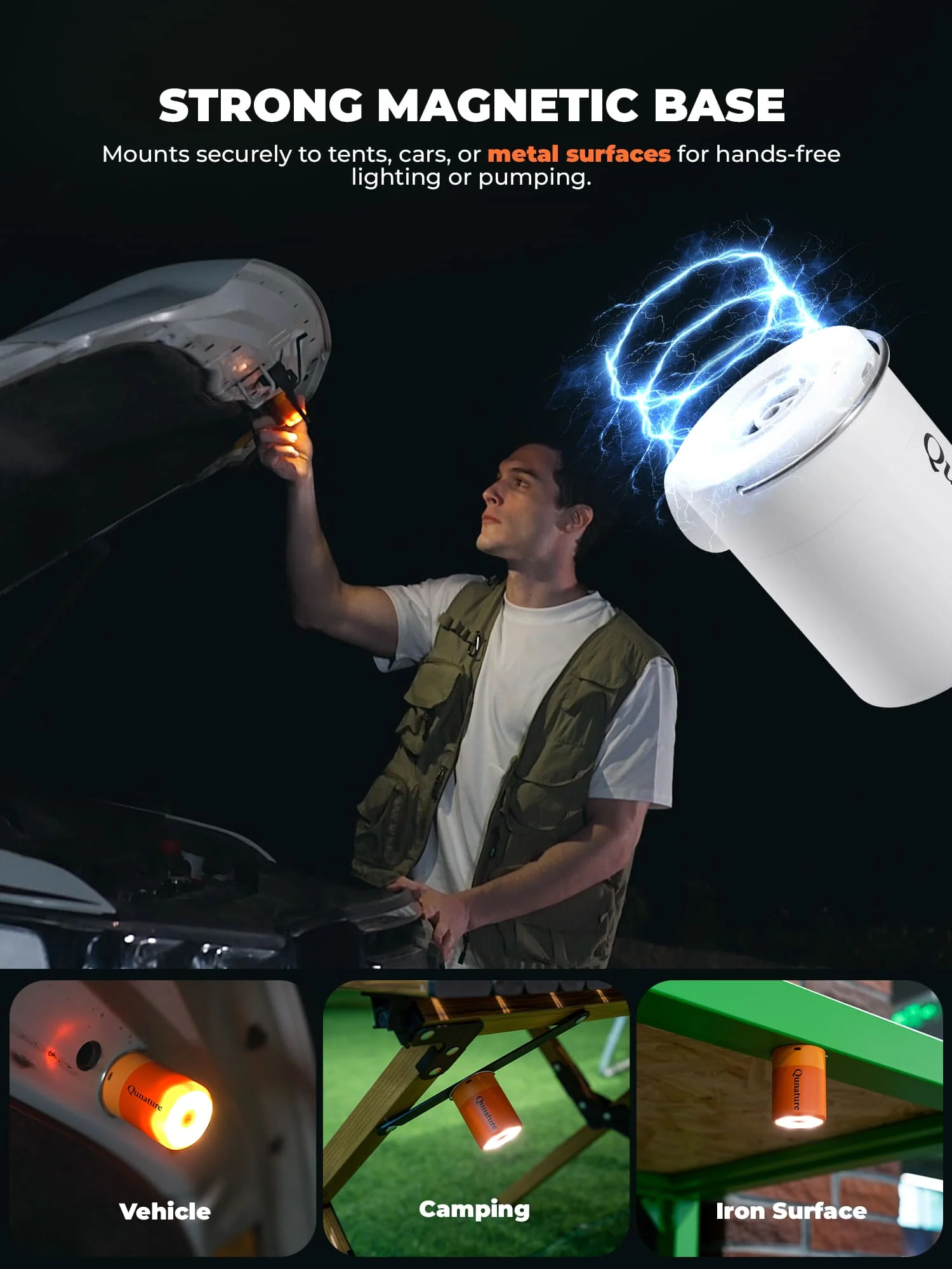 Qunature Mini Electric Air Pump for Camping & Outdoor Gear - Image 27