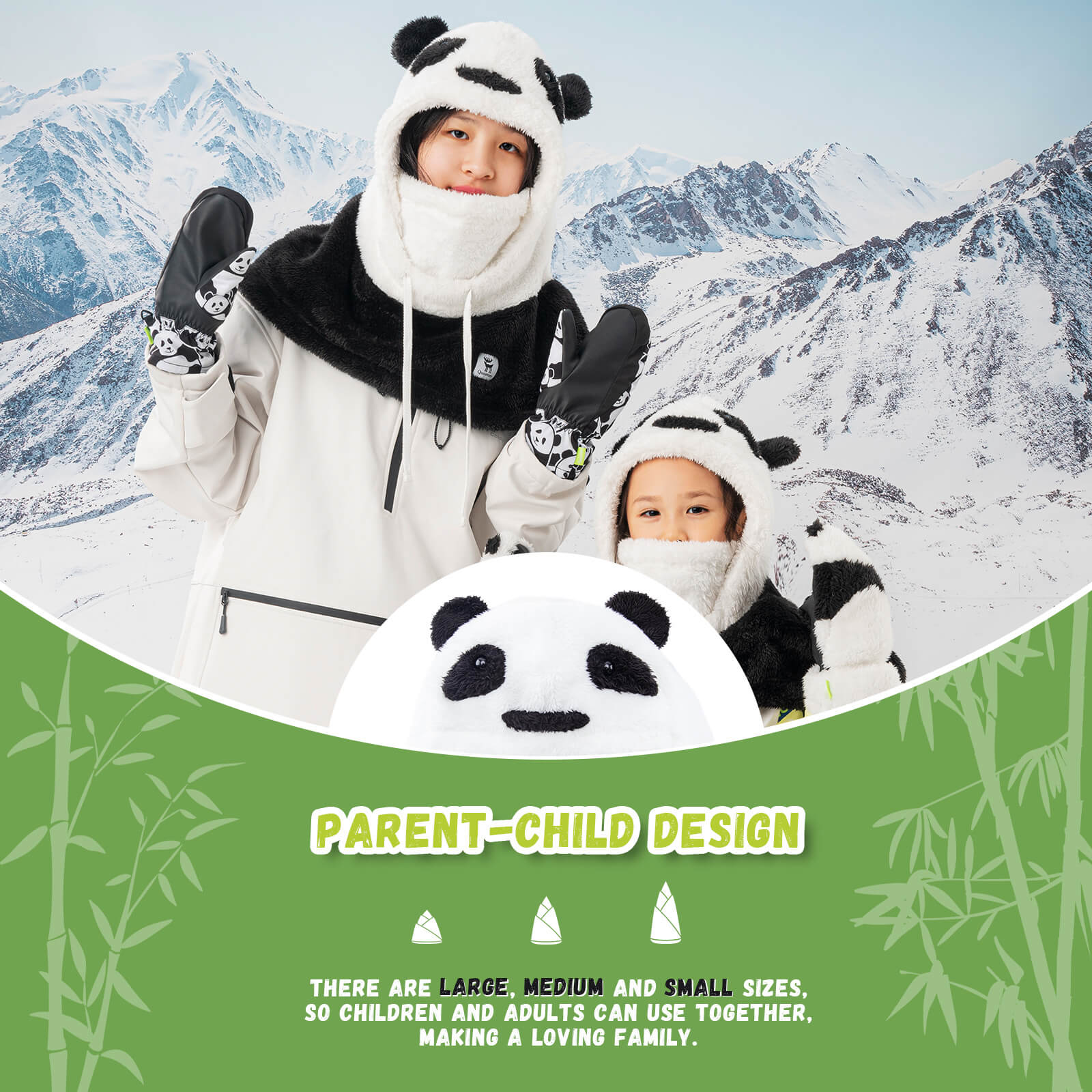 Qunature Panda Head Cover for Kids and Adults - Image 5