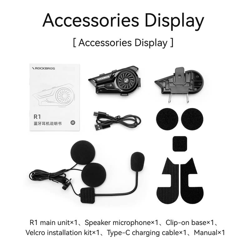 R1 Motorcycle Helmet Bluetooth Headset - Image 11