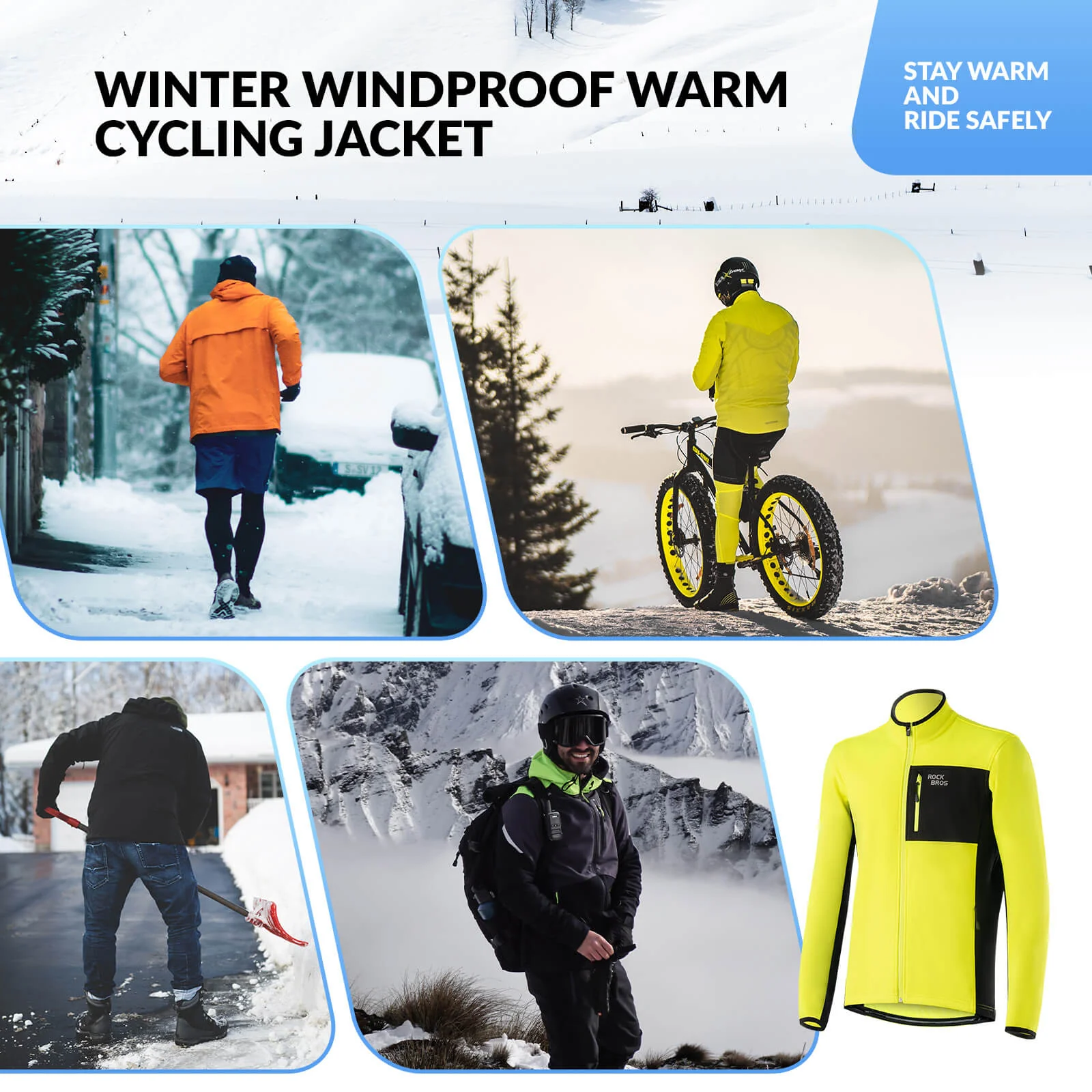 Unisex Reflective Thermal Cycling Jacket - Image 7