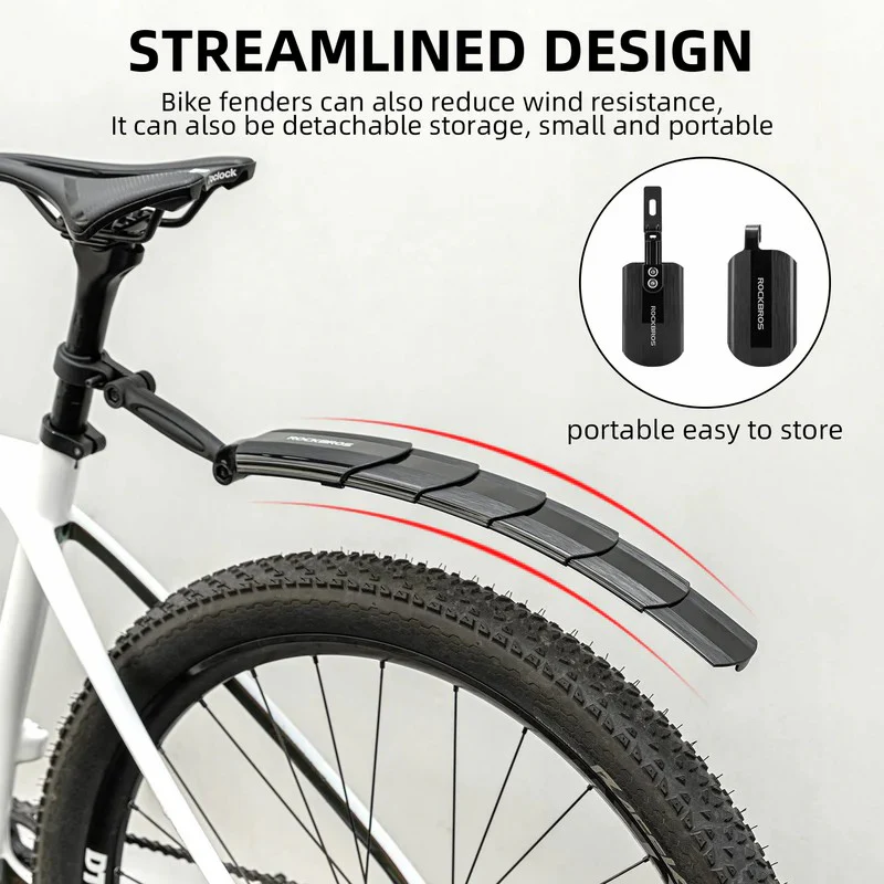 Retractable Front & Rear Bike Fender - Image 5