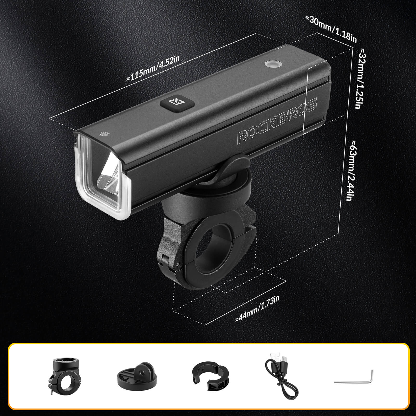 RHL1500 Bike Front Light with Intelligent Temperature Control - Image 10