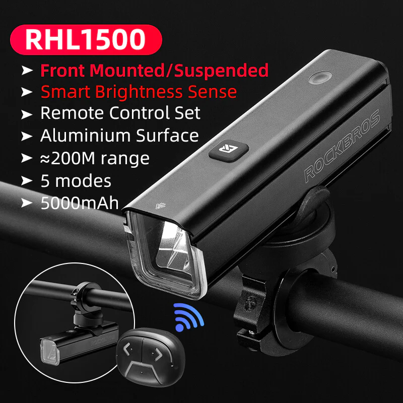 RHL1500 Bike Front Light with Intelligent Temperature Control - Image 3