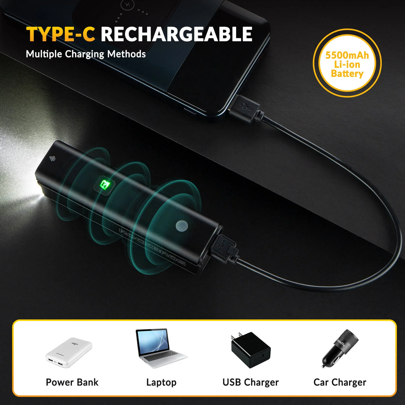 RHL1500 Bike Front Light with Intelligent Temperature Control - Image 9