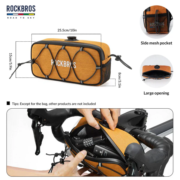 ROAD TO SKY Square Bike Handlebar Bag 1.9L - Image 3
