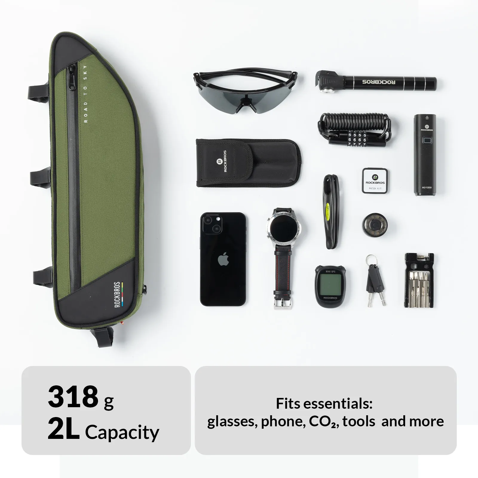ROAD TO SKY Bike Frame Bag - 2L - Image 7