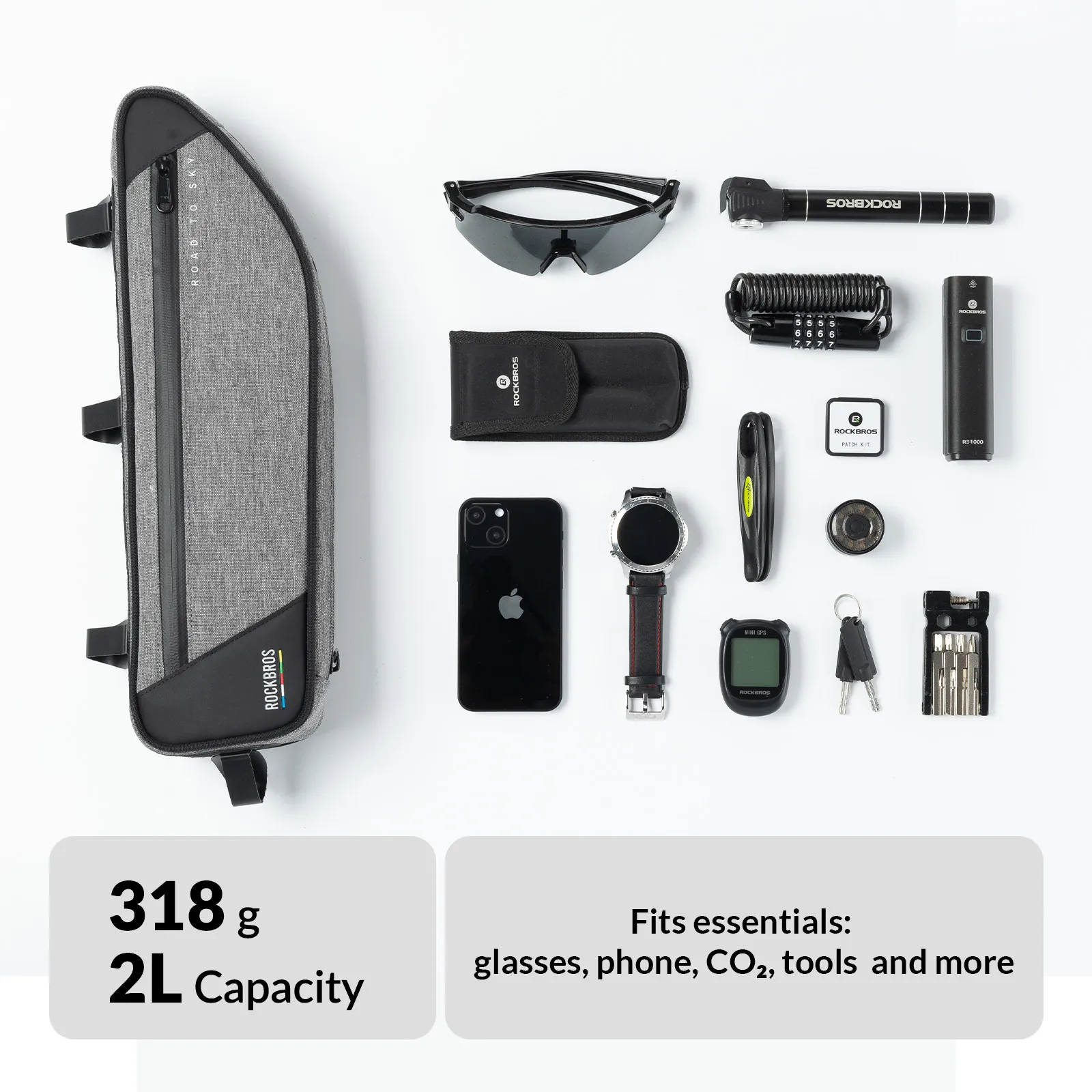 ROAD TO SKY Bike Frame Bag - 2L - Image 9