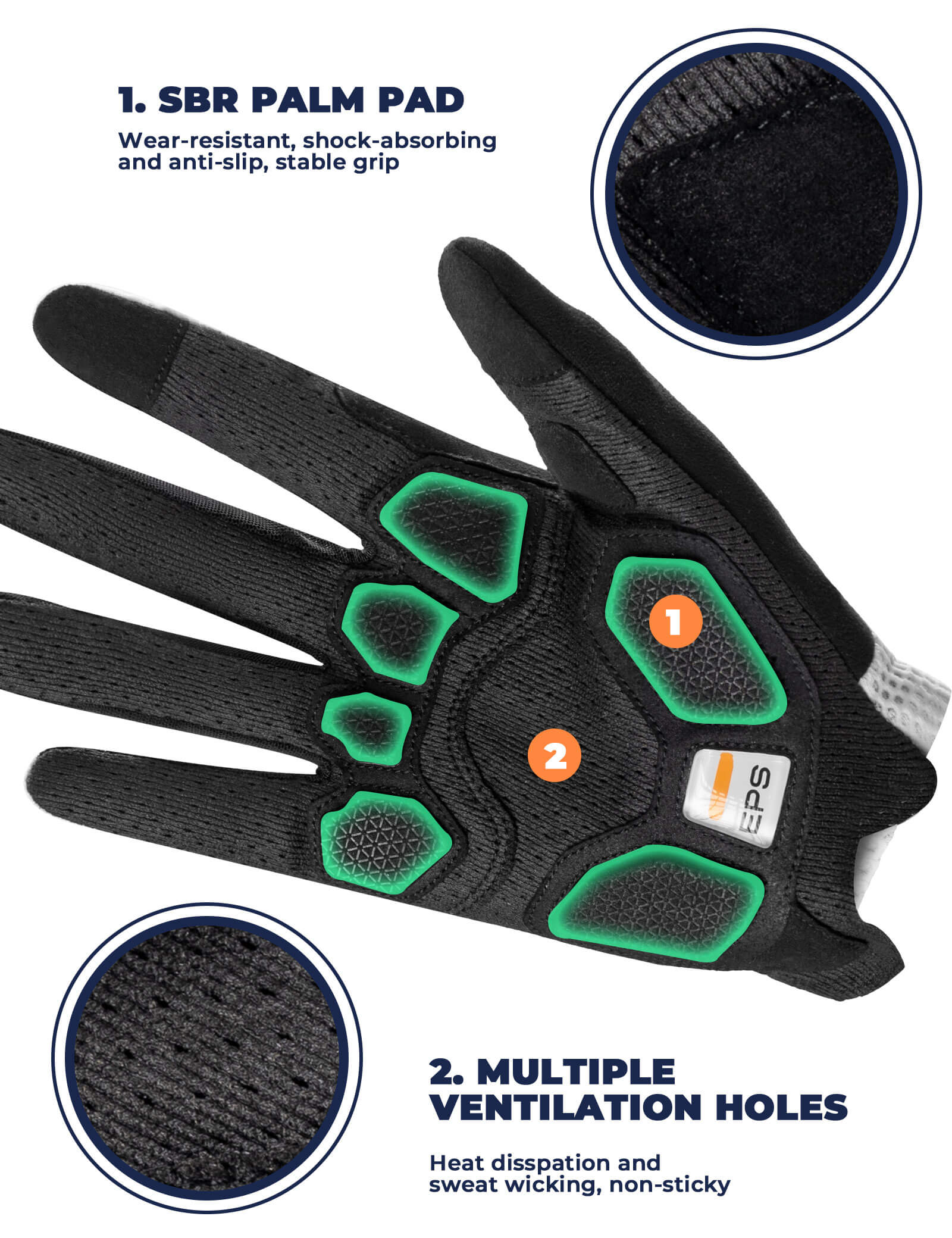 ROAD TO SKY EPS Long Finger Cycling Gloves - Image 2