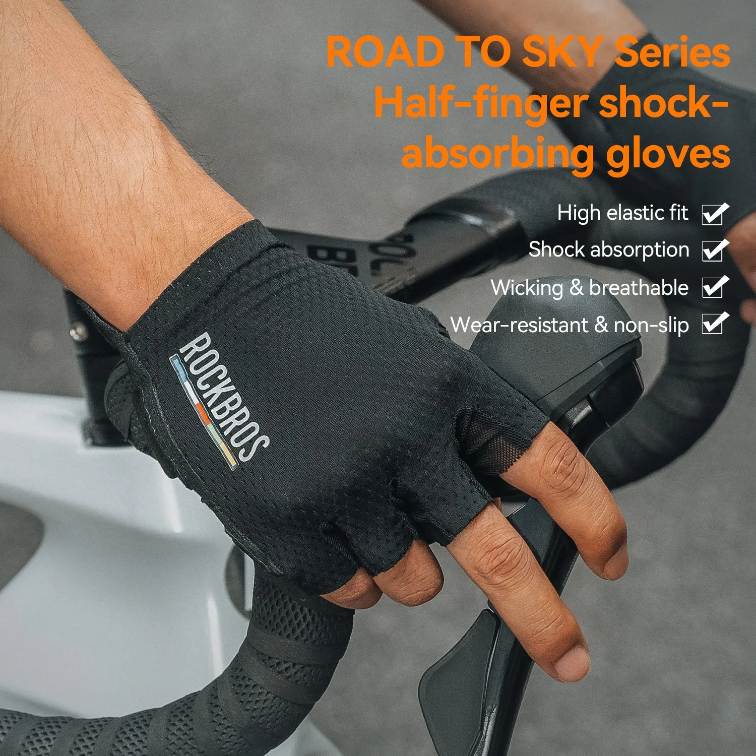 ROAD TO SKY EPS Short Finger Cycling Gloves - Image 10