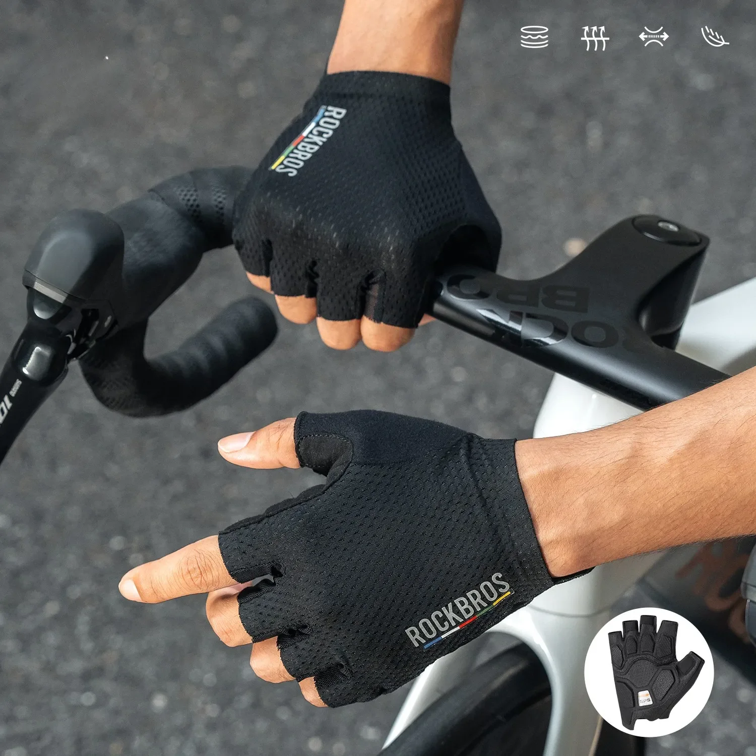 ROAD TO SKY EPS Short Finger Cycling Gloves - Image 17