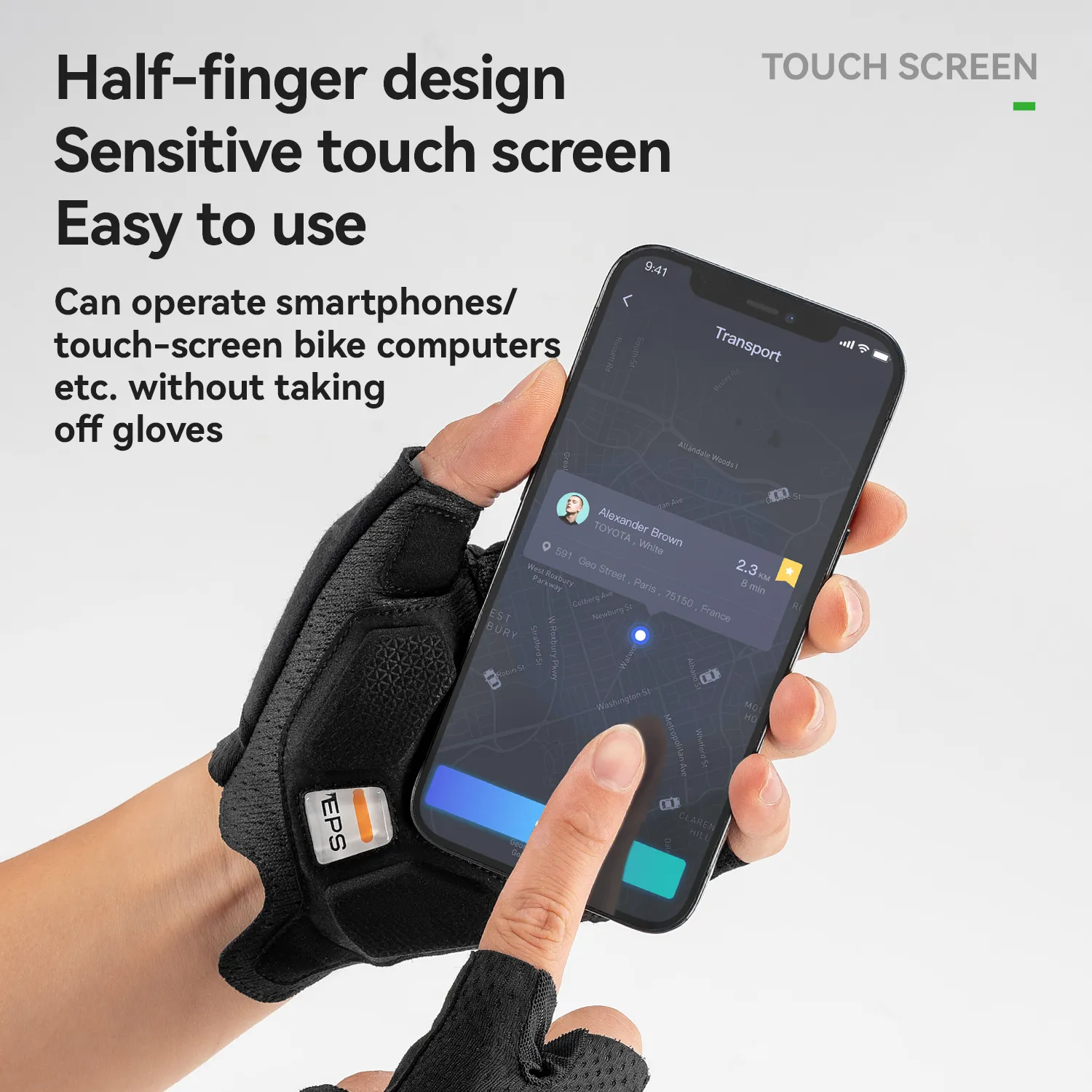 ROAD TO SKY EPS Short Finger Cycling Gloves - Image 6