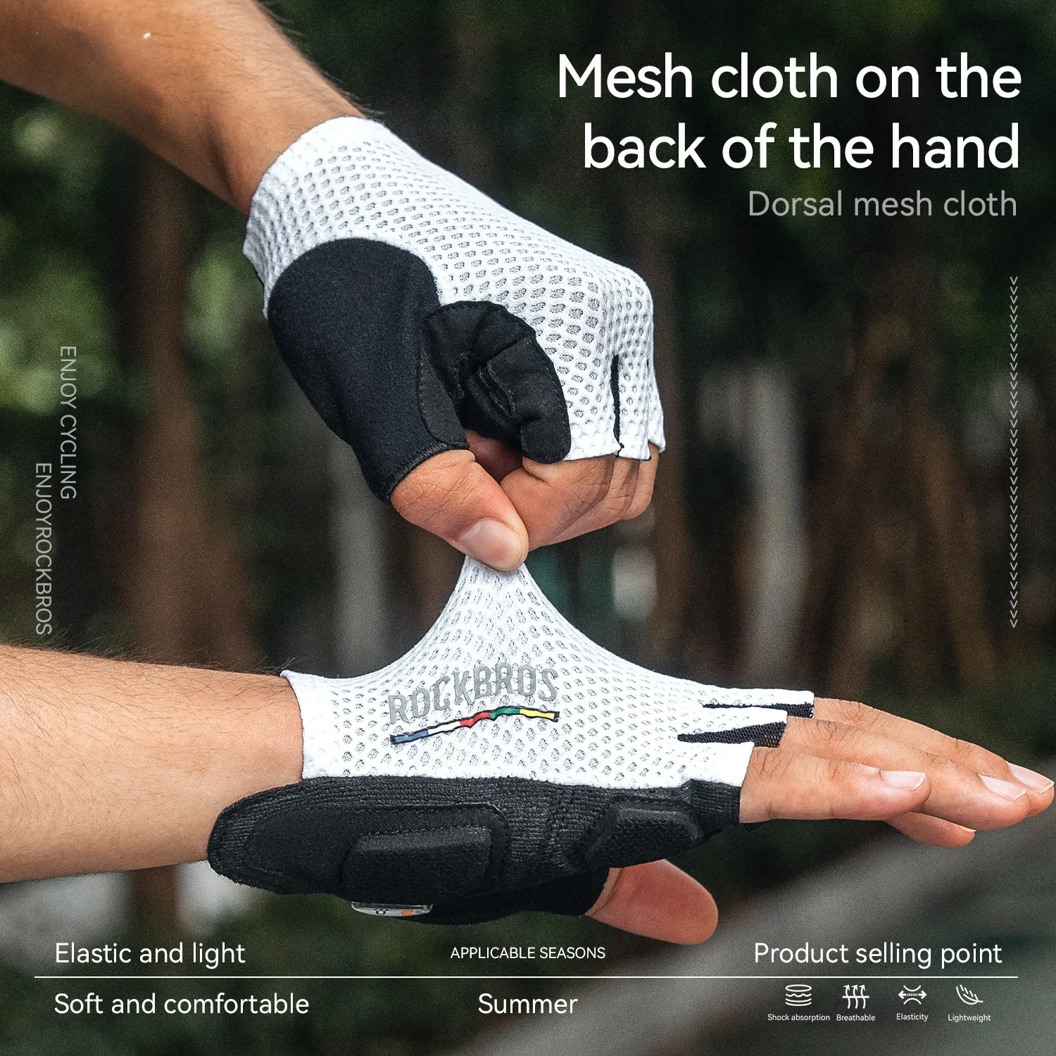 ROAD TO SKY EPS Short Finger Cycling Gloves - Image 7