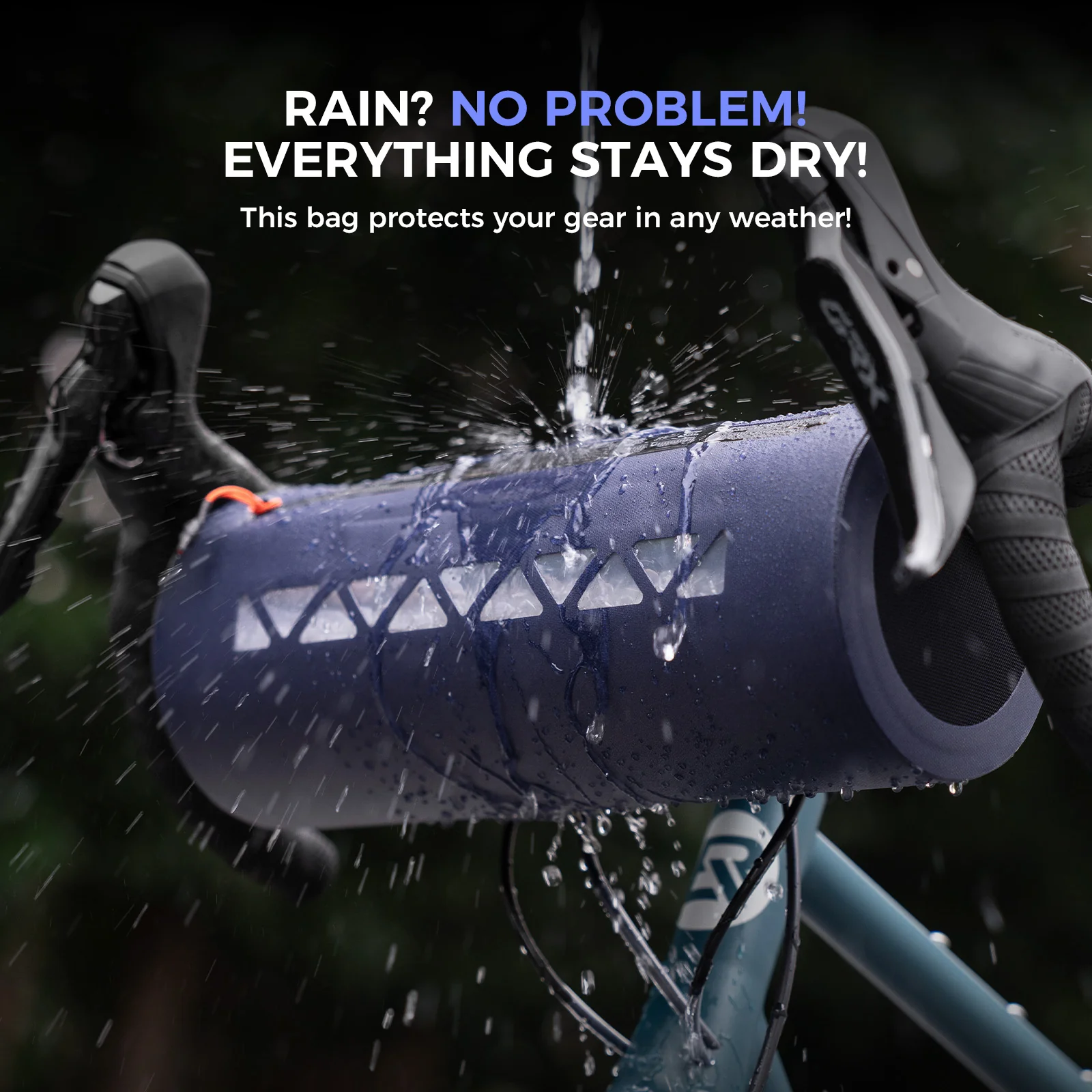 ROAD TO SKY Fully Waterproof Gravel Bike Front Bag - Image 7