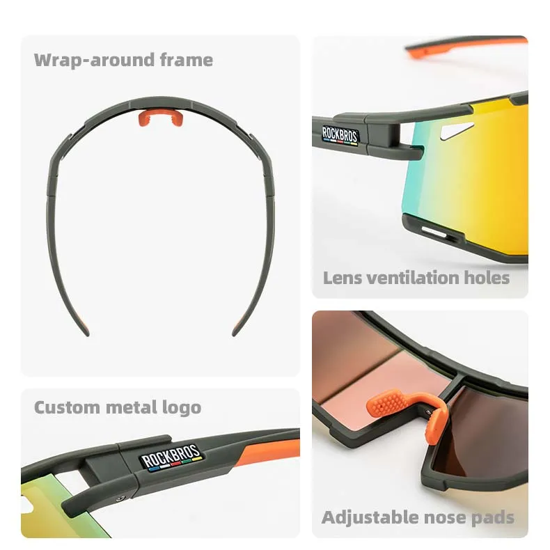 ROAD TO SKY Photochromic Cycling Sunglasses UV400 - Image 11