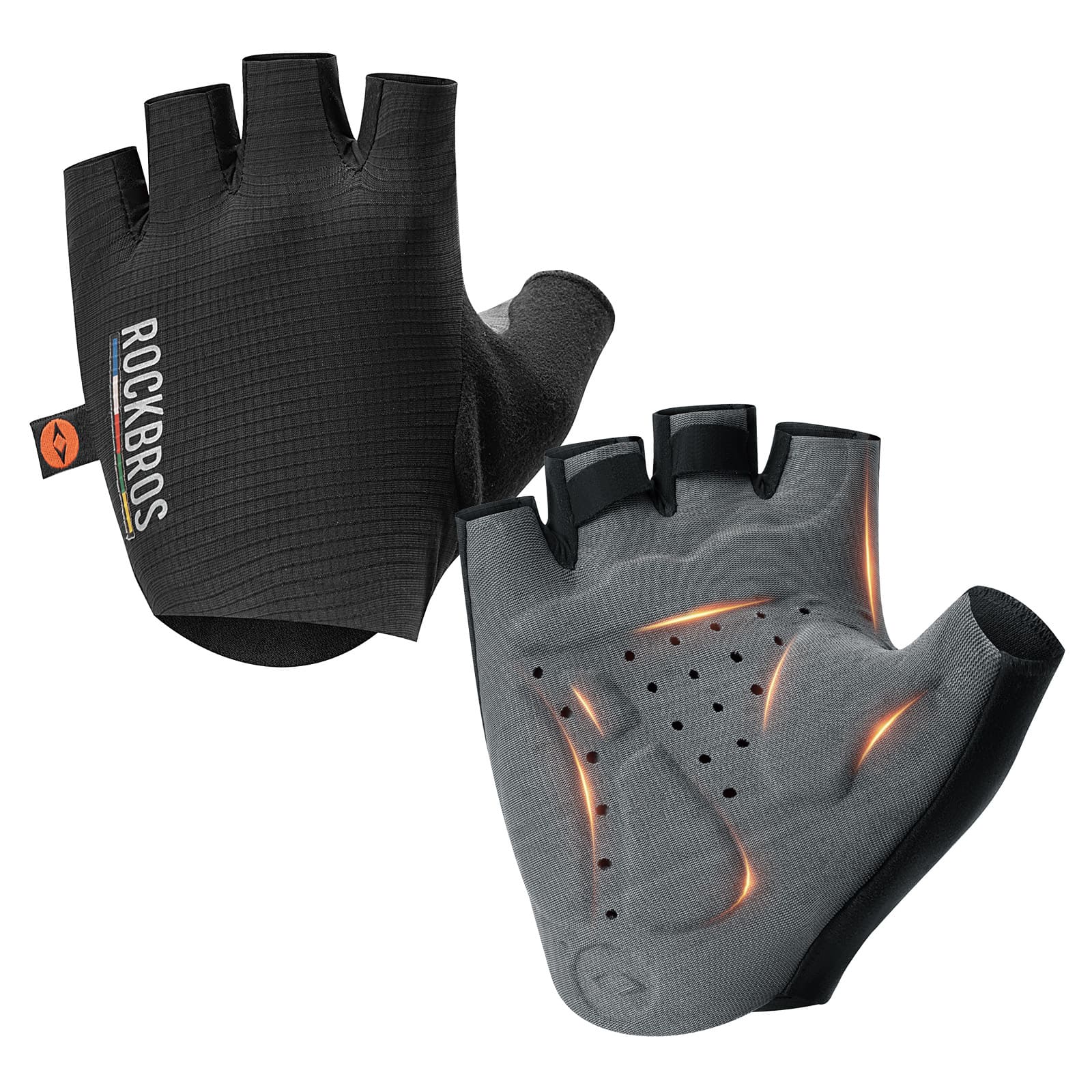 ROAD TO SKY Short Finger Mountain Cycling Gloves Dual