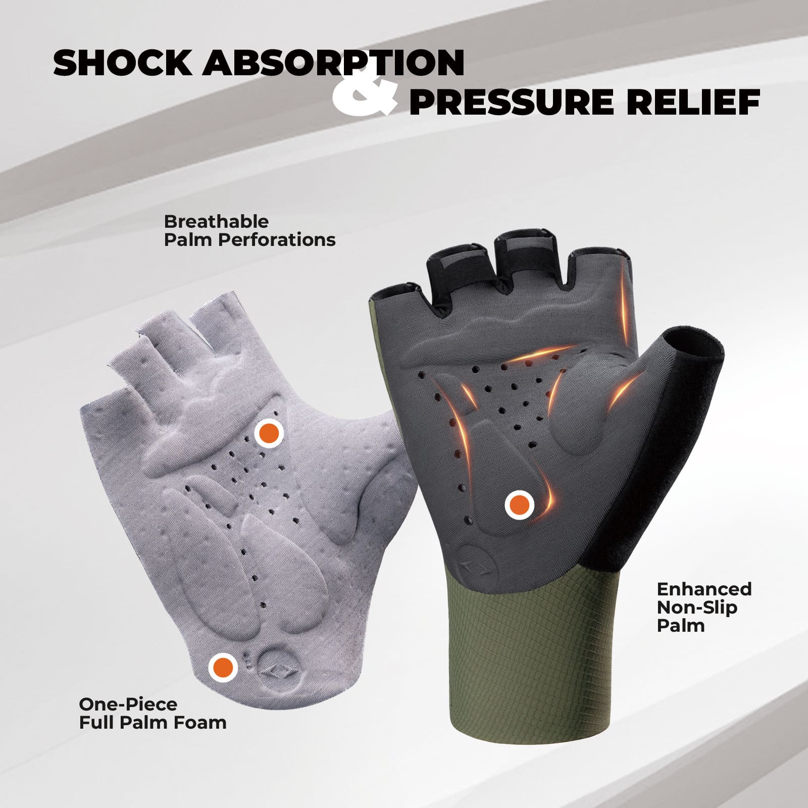 ROAD TO SKY Short Finger Road Cycling Gloves Dual - Image 2