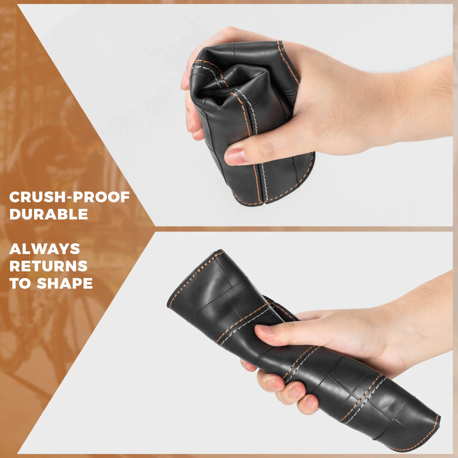 ROAD TO SKY Recycled Tire Bike Frame Bag - 0.5L - Image 6