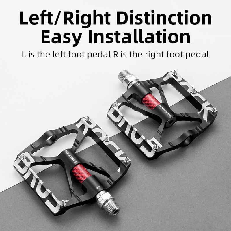 ROCKBROS Aluminum Bike Pedals Non-Slip 9/16 Platform MTB Pedals - Image 6