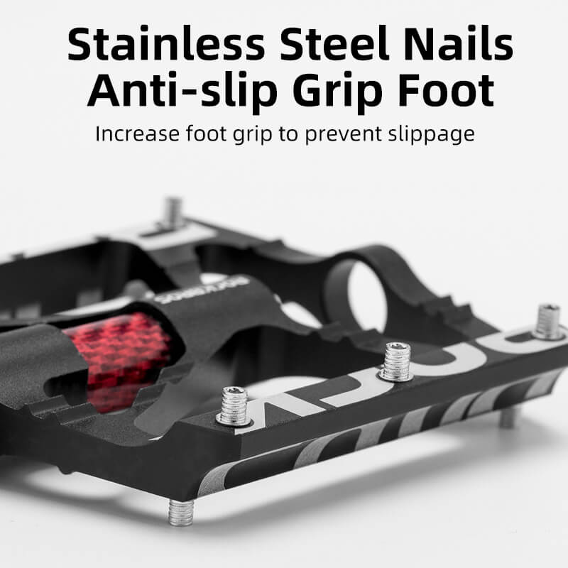 ROCKBROS Aluminum Bike Pedals Non-Slip 9/16 Platform MTB Pedals - Image 7