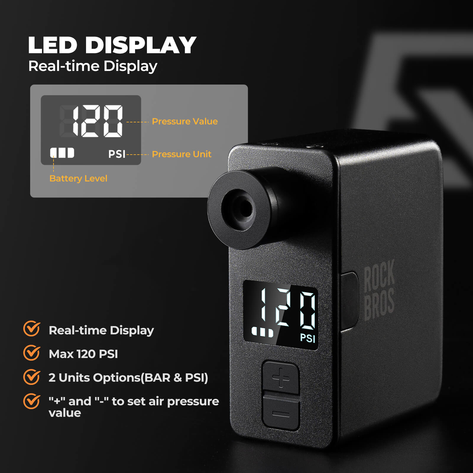 AS1 Pro Mini Pump Electric Air Pump - Image 5