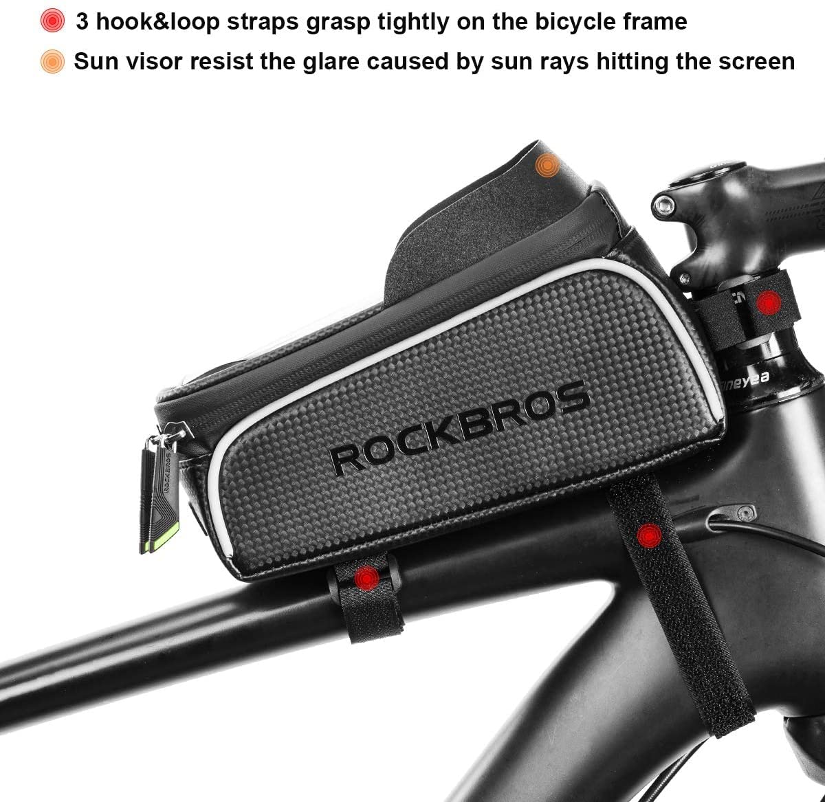 ROCKBROS Bike Phone Front Frame Bag Waterproof - Image 4