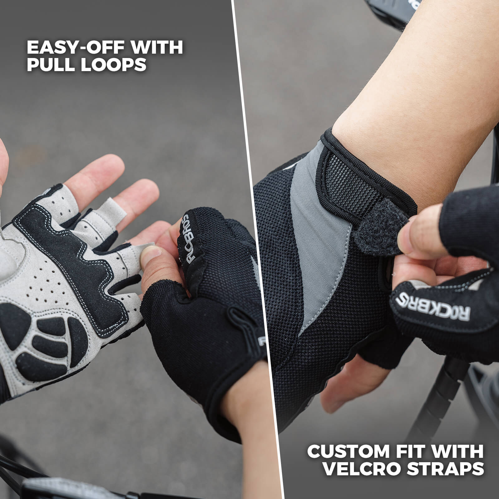 ROCKBROS Breathable Half Finger Cycling Gloves for Summer Rides - Image 5