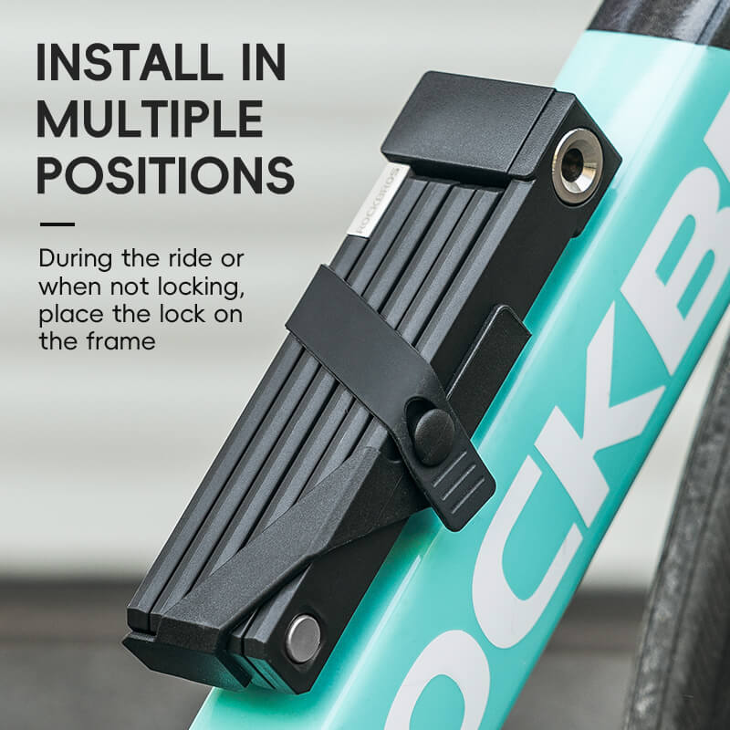 ROCKBROS Folding Bike Lock Key Type Anti-Theft Bicycle Lock - Image 6