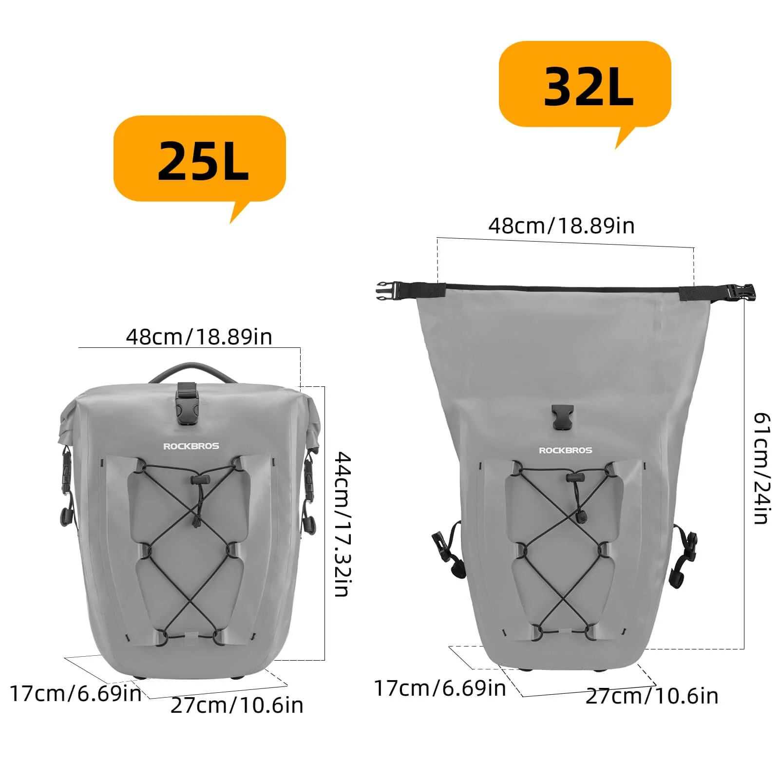Fully Waterproof Bike Pannier Large Capacity - Image 15