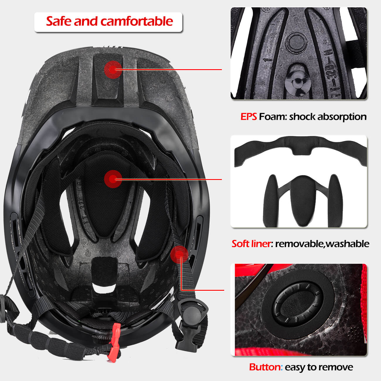 Kids Bike Helmet Full Face Safety Helmet - Image 10