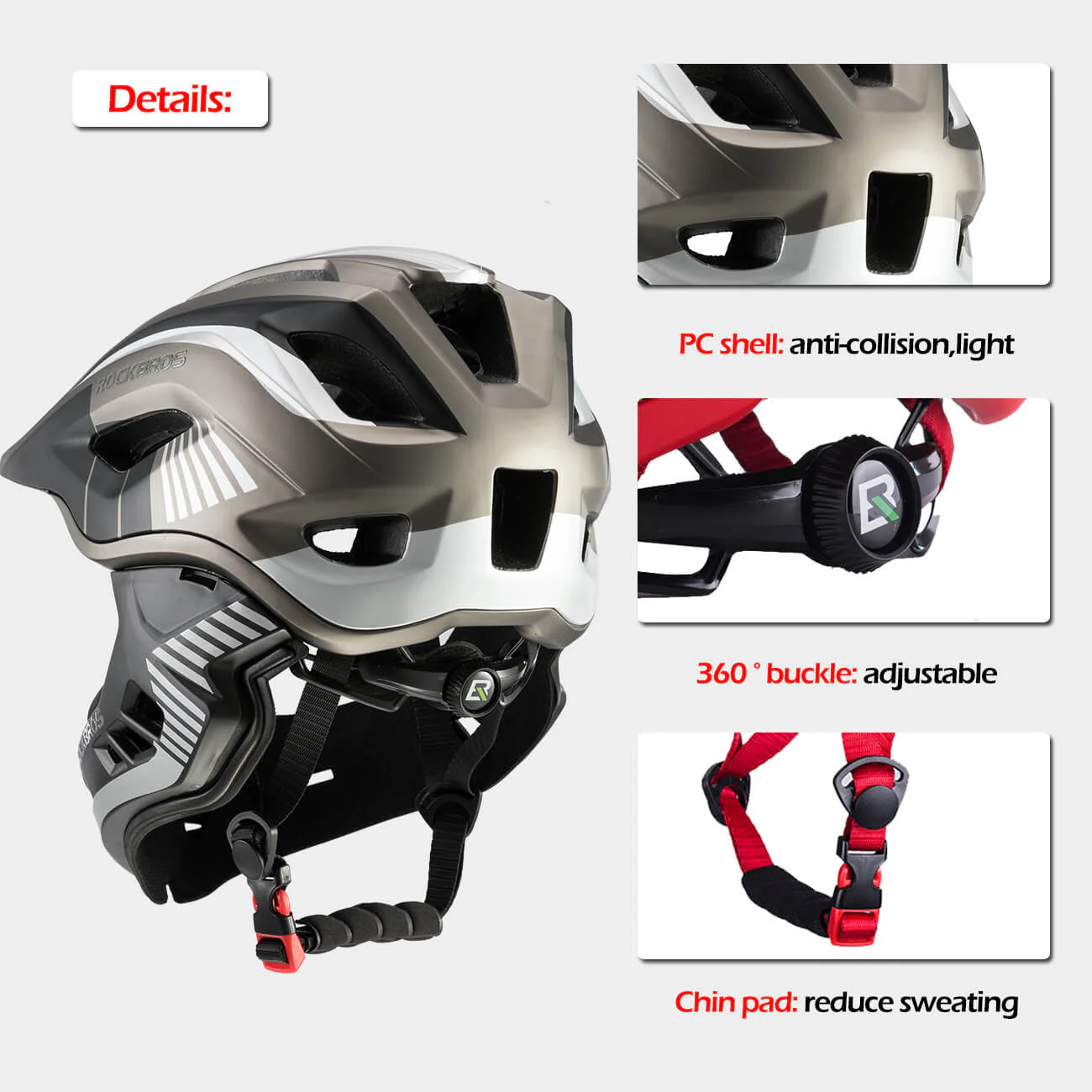 Kids Bike Helmet Full Face Safety Helmet - Image 6