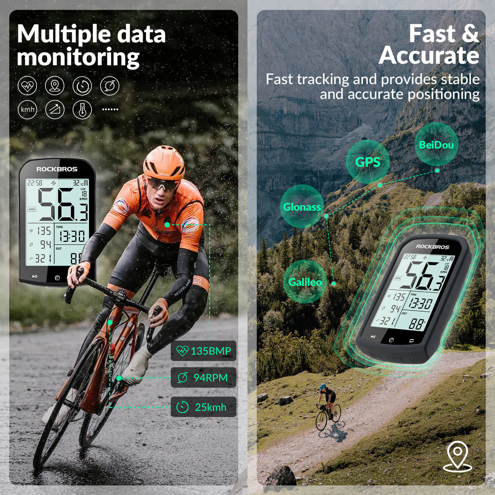 ROCKBROS M1 Smart Bike GPS Computer - Image 4