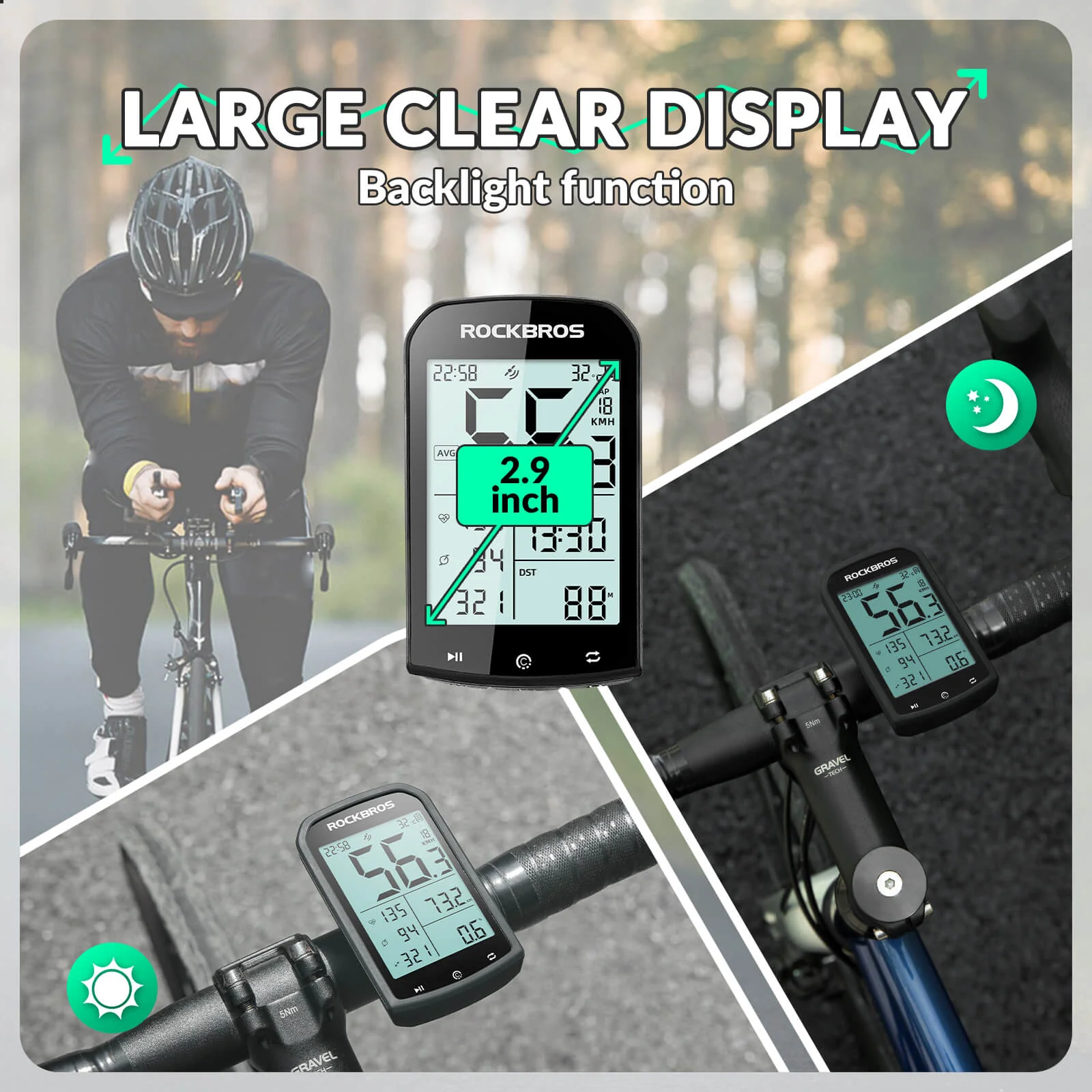 ROCKBROS M1 Smart Bike GPS Computer - Image 5