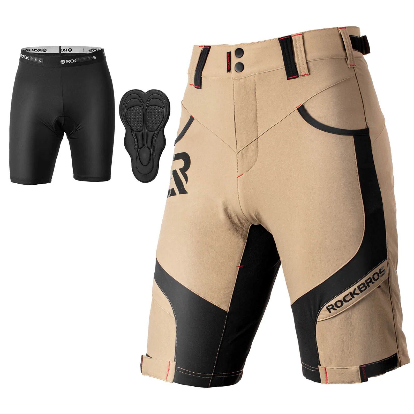 Men's MTB Shorts with Detachable 4D Padded Liner - Image 2