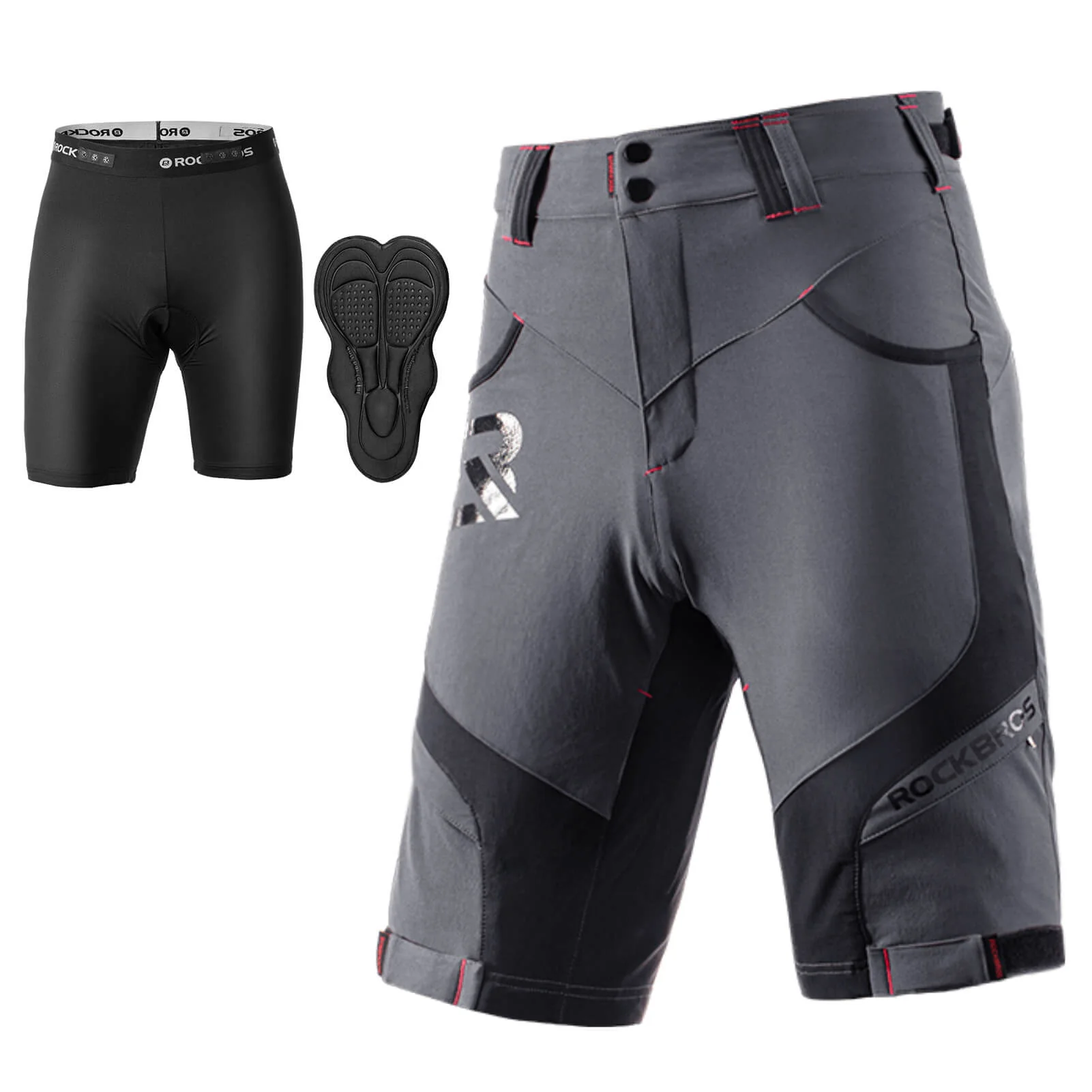 Men's MTB Shorts with Detachable 4D Padded Liner - Image 3