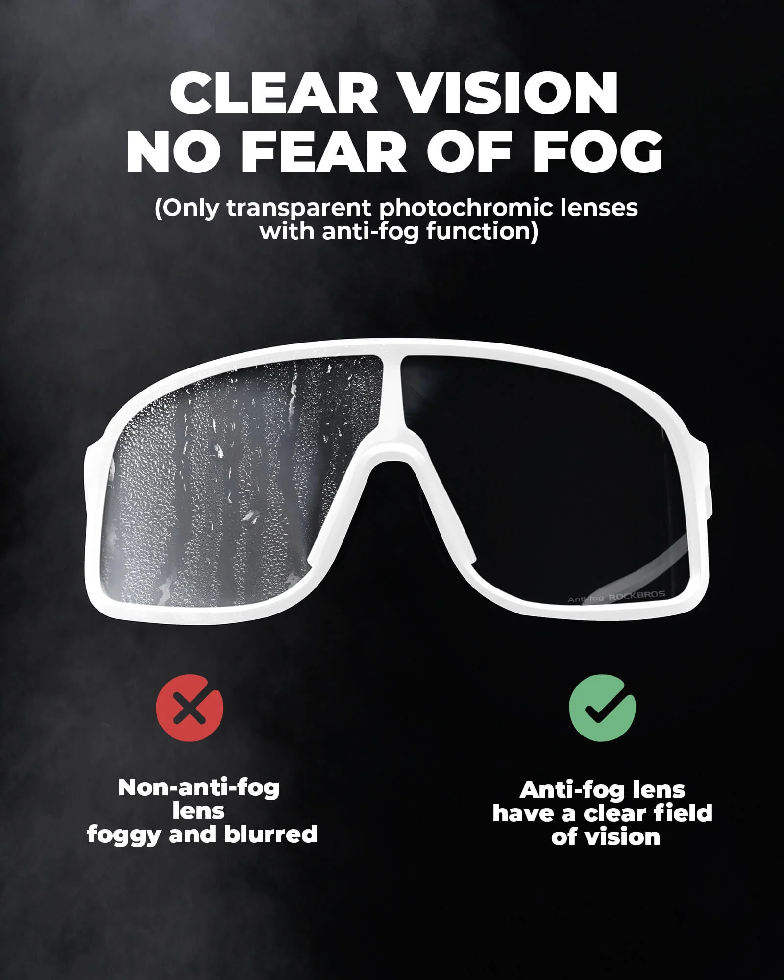 Photochromic Cycling Glasses with Anti-Fog & UV Protection - Image 7