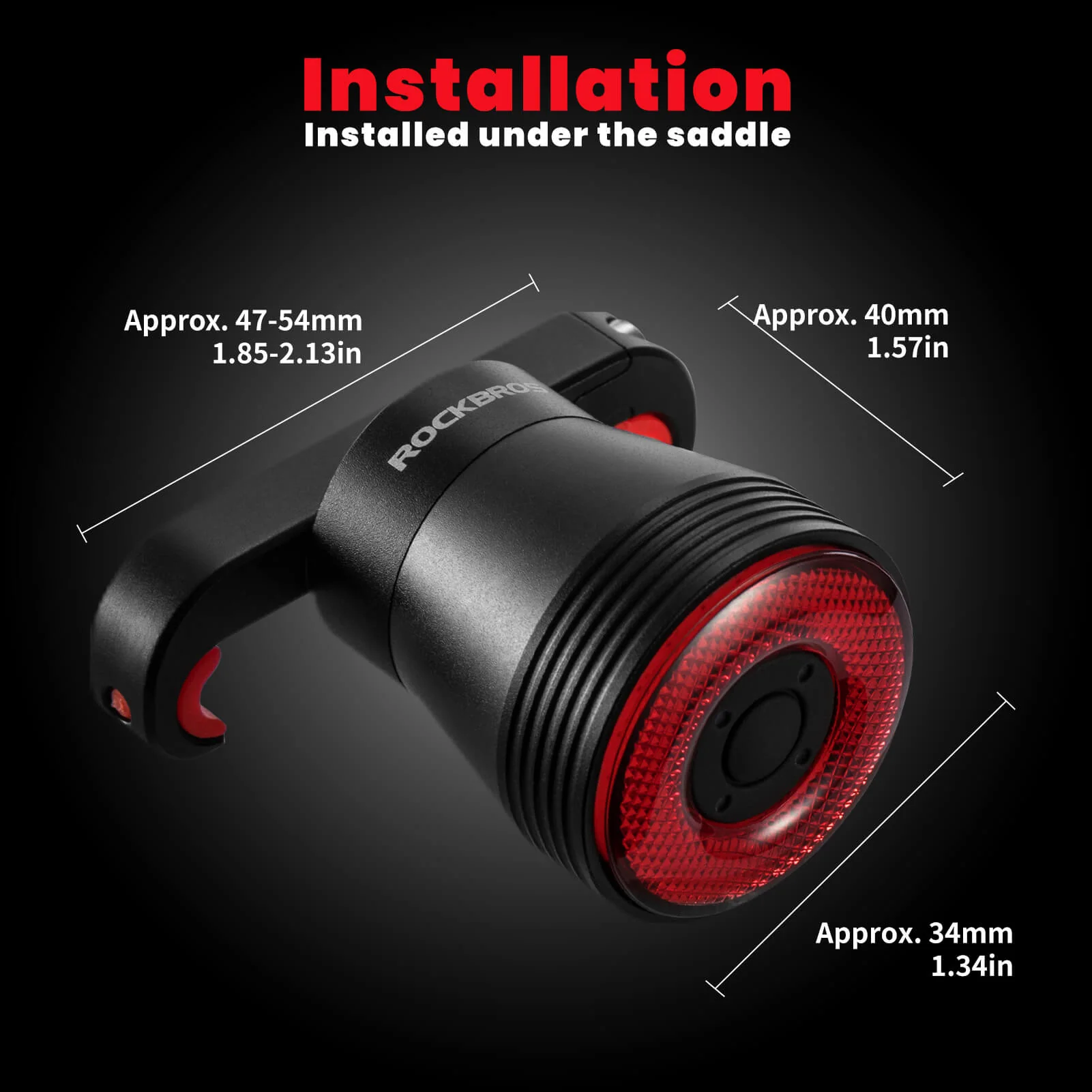 Q5 Smart Bike Tail Light with Brake Sensor - Image 8