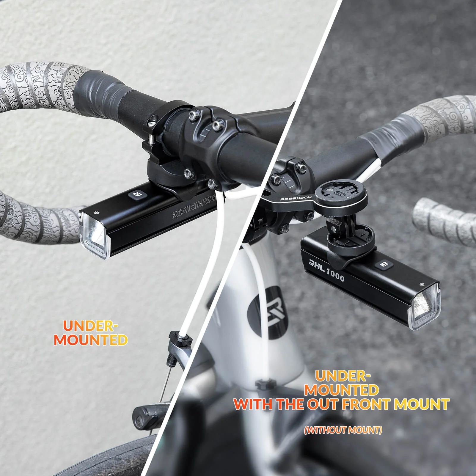 RHL1000 Bike Front Light Waterproof Bike Light - Image 9