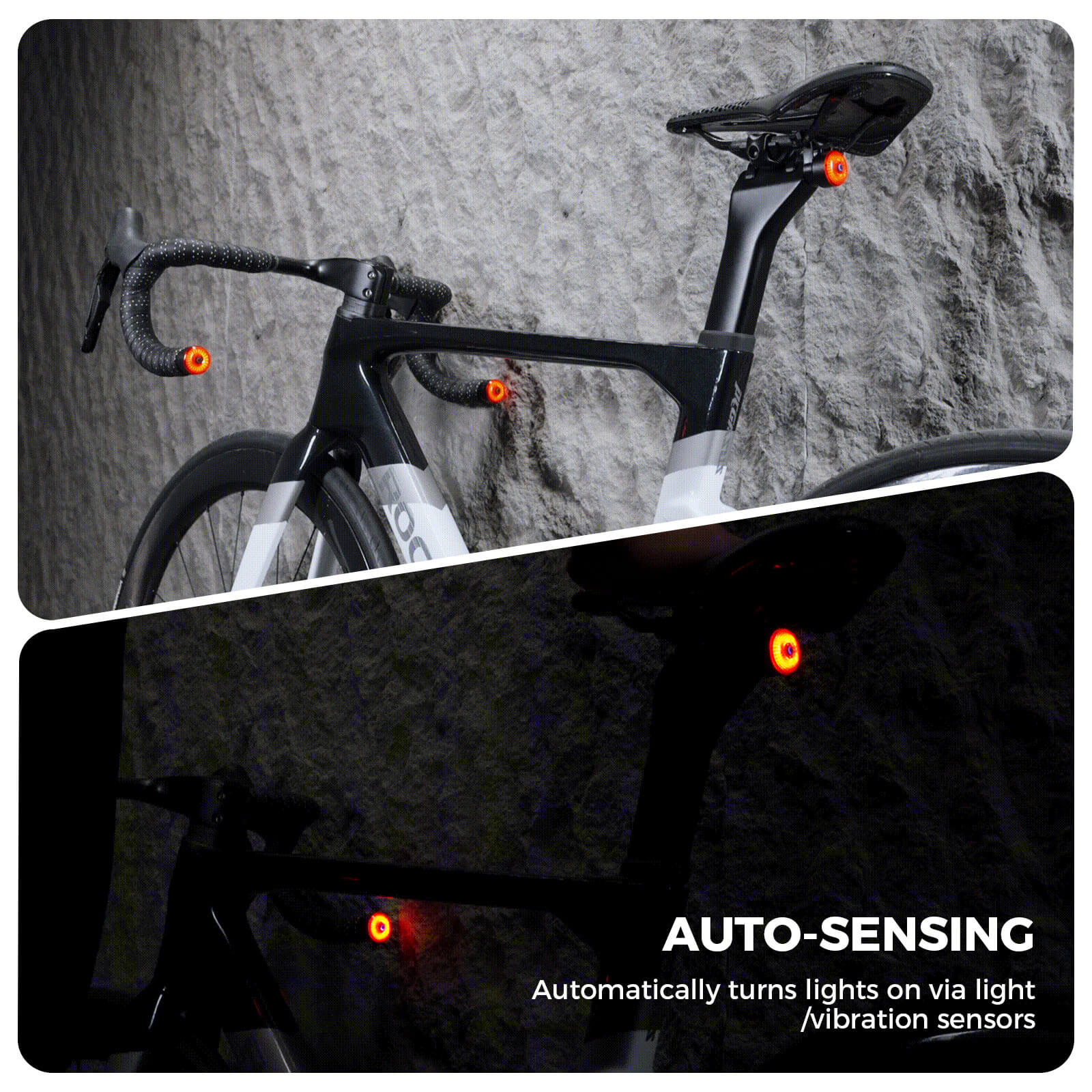 ROCKBROS R0 Smart Bike Rear or Handlebar End Light - Waterproof - Image 5