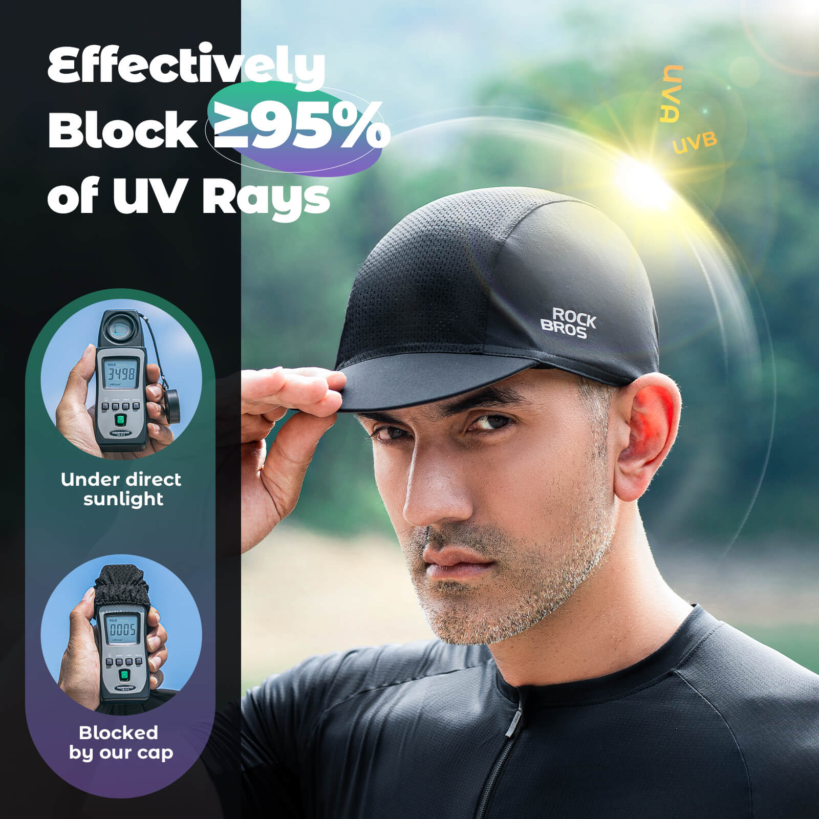 ROCKBROS Summer Cycling Cap Sun Protection Breathable Hat - Image 6